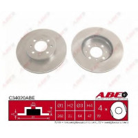 Гальмівний диск ABE C34035ABE
