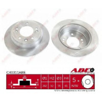 Гальмівний диск ABE C40507ABE