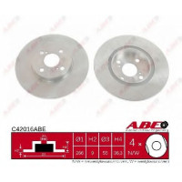 Гальмівний диск ABE C42027ABE