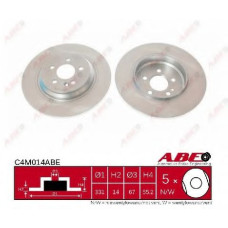 Гальмівний диск ABE C4M033ABE