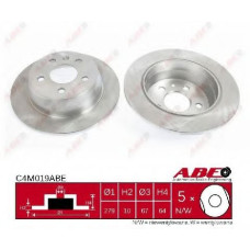 Гальмівний диск ABE C4M035ABE