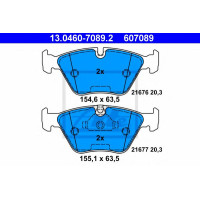 Комплект гальмівних колодок, дискове гальмо ATE 13.0460-7089.2
