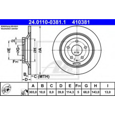 Гальмівний диск ATE 24.0110-0381.1