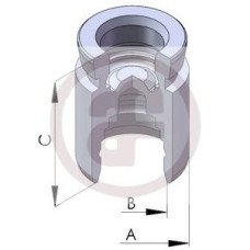 Поршень, корпус скоби гальма AUTOFREN D02568