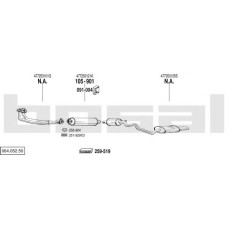 Гумові смужки, система випуску BOSAL 255-522