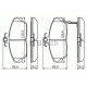 Комплект гальмівних колодок, дискове гальмо BOSCH 0 986 424 214