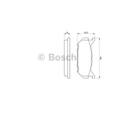 Комплект гальмівних колодок, дискове гальмо BOSCH 0 986 424 266