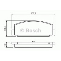 Комплект гальмівних колодок, дискове гальмо BOSCH 0 986 424 295