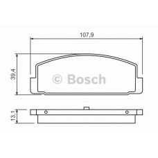 Комплект гальмівних колодок, дискове гальмо BOSCH 0 986 424 295