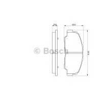 Комплект гальмівних колодок, дискове гальмо BOSCH 0 986 424 297