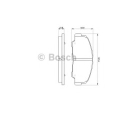 Комплект гальмівних колодок, дискове гальмо BOSCH 0 986 424 297