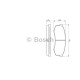 Комплект гальмівних колодок, дискове гальмо BOSCH 0 986 424 313
