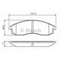 Комплект гальмівних колодок, дискове гальмо BOSCH 0 986 424 340