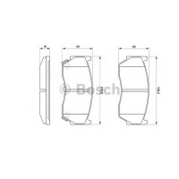 Комплект гальмівних колодок, дискове гальмо BOSCH 0 986 424 369