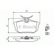 Комплект гальмівних колодок, дискове гальмо BOSCH 0 986 424 427