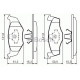 Комплект гальмівних колодок, дискове гальмо BOSCH 0 986 424 449