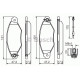 Комплект гальмівних колодок, дискове гальмо BOSCH 0 986 424 455