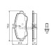 Комплект гальмівних колодок, дискове гальмо BOSCH 0 986 424 470