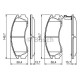 Комплект гальмівних колодок, дискове гальмо BOSCH 0 986 424 523