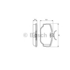 Комплект гальмівних колодок, дискове гальмо BOSCH 0 986 424 564