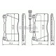 Комплект гальмівних колодок, дискове гальмо BOSCH 0 986 424 577