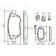 Комплект гальмівних колодок, дискове гальмо BOSCH 0 986 424 596