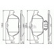 Комплект гальмівних колодок, дискове гальмо BOSCH 0 986 424 616