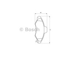 Комплект гальмівних колодок, дискове гальмо BOSCH 0 986 424 644
