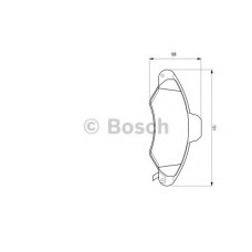 Комплект гальмівних колодок, дискове гальмо BOSCH 0 986 424 644