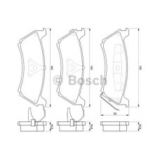 Комплект гальмівних колодок, дискове гальмо BOSCH 0 986 424 648