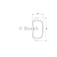 Комплект гальмівних колодок, дискове гальмо BOSCH 0 986 424 692