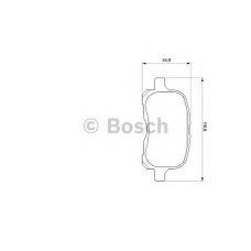 Комплект гальмівних колодок, дискове гальмо BOSCH 0 986 424 692