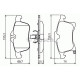 Комплект гальмівних колодок, дискове гальмо BOSCH 0 986 424 707