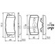 Комплект гальмівних колодок, дискове гальмо BOSCH 0 986 424 717