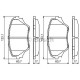 Комплект гальмівних колодок, дискове гальмо BOSCH 0 986 424 719