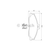 Комплект гальмівних колодок, дискове гальмо BOSCH 0 986 424 720