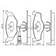 Комплект гальмівних колодок, дискове гальмо BOSCH 0 986 424 723