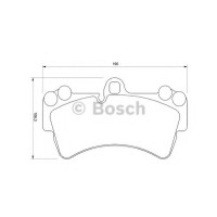 Комплект гальмівних колодок, дискове гальмо BOSCH 0 986 424 739