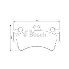 Комплект гальмівних колодок, дискове гальмо BOSCH 0 986 424 739