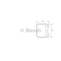 Комплект гальмівних колодок, дискове гальмо BOSCH 0 986 424 754