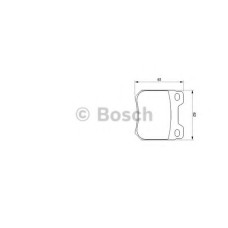 Комплект гальмівних колодок, дискове гальмо BOSCH 0 986 424 754
