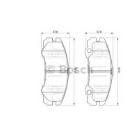Комплект гальмівних колодок, дискове гальмо BOSCH 0 986 424 760