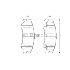 Комплект гальмівних колодок, дискове гальмо BOSCH 0 986 424 760
