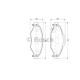 Комплект гальмівних колодок, дискове гальмо BOSCH 0 986 424 788