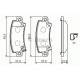 Комплект гальмівних колодок, дискове гальмо BOSCH 0 986 424 790