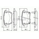 Комплект гальмівних колодок, дискове гальмо BOSCH 0 986 424 798