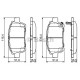 Комплект гальмівних колодок, дискове гальмо BOSCH 0 986 424 803