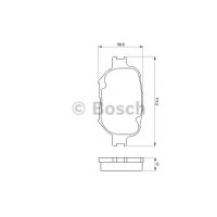 Комплект гальмівних колодок, дискове гальмо BOSCH 0 986 424 808