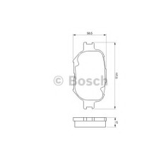 Комплект гальмівних колодок, дискове гальмо BOSCH 0 986 424 808