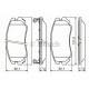 Комплект гальмівних колодок, дискове гальмо BOSCH 0 986 424 815